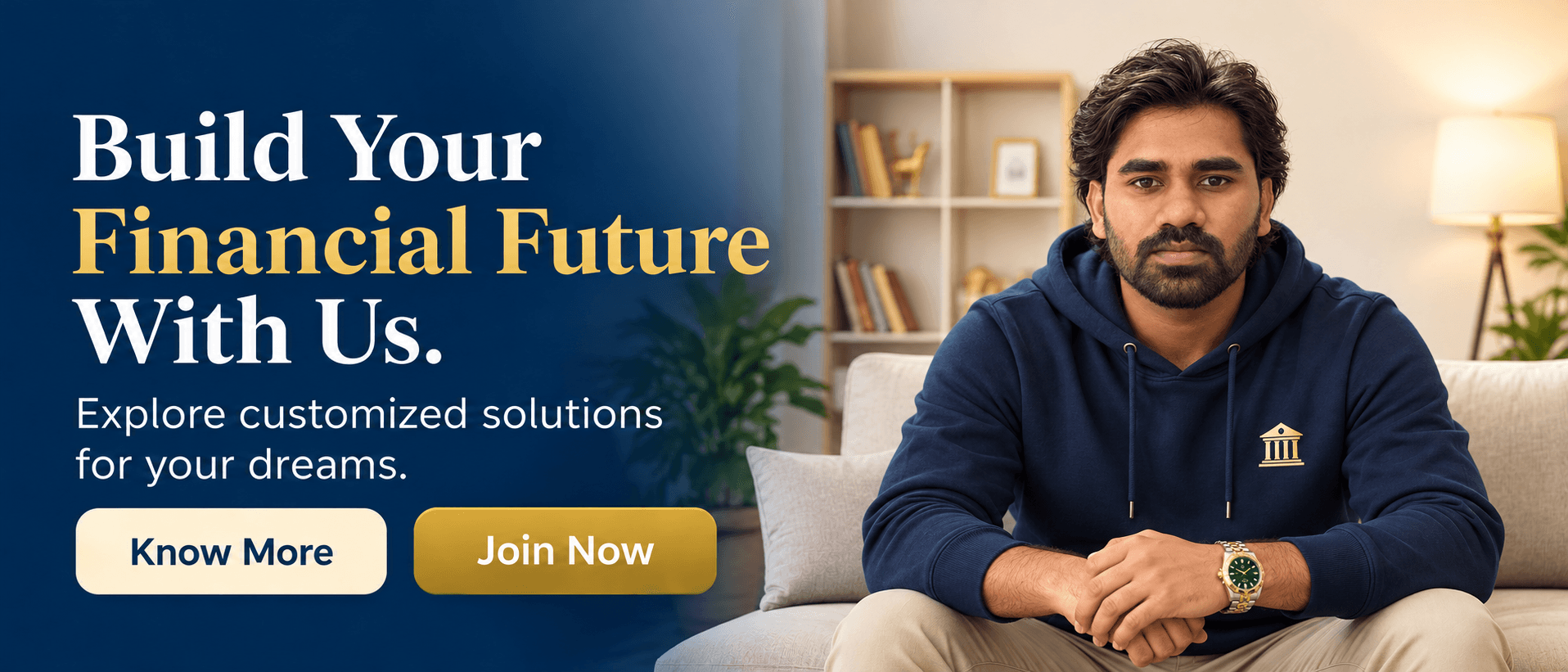 Banking Tamizha financial future banner featuring Krish